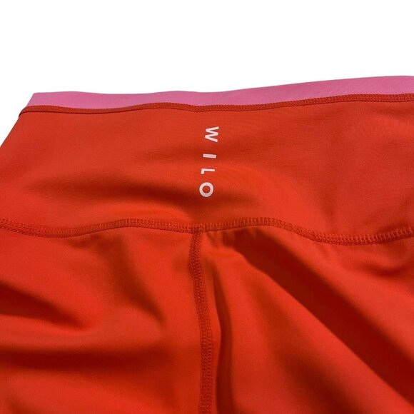 Wilo Bright Orange and Pink Athletic Activewear Leggings Size XS - Picture 8 of 8